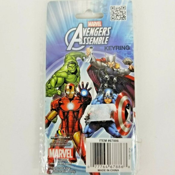 Marvel Avengers Assemble Keychain Logo Metal Keyring Monogram Key Chain New - Picture 6 of 12
